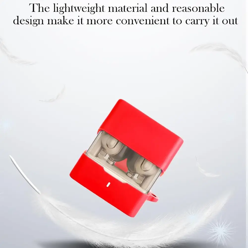 Silicone case cover protecting a Moondrop charging case in daily use