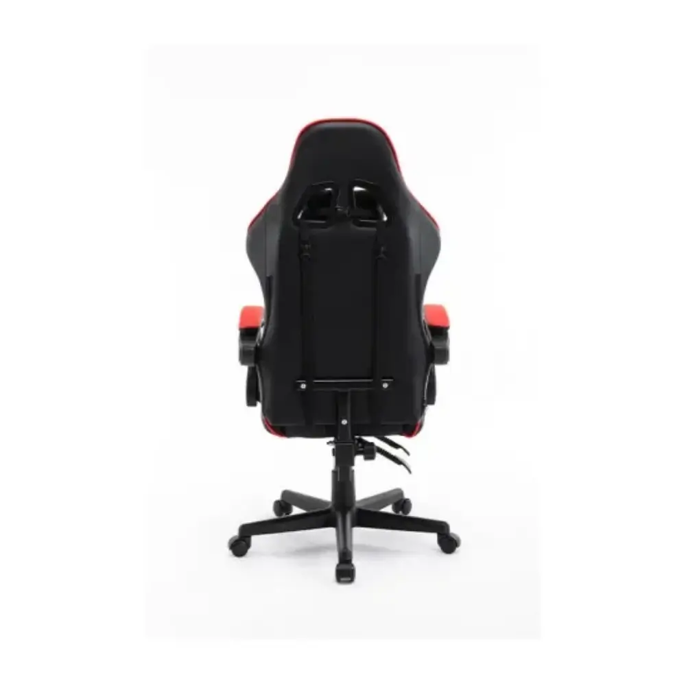 Gamer seated in the Havit GC933 gaming chair at a desk setup Gamer seated in the Havit GC933 gaming chair at a desk setup