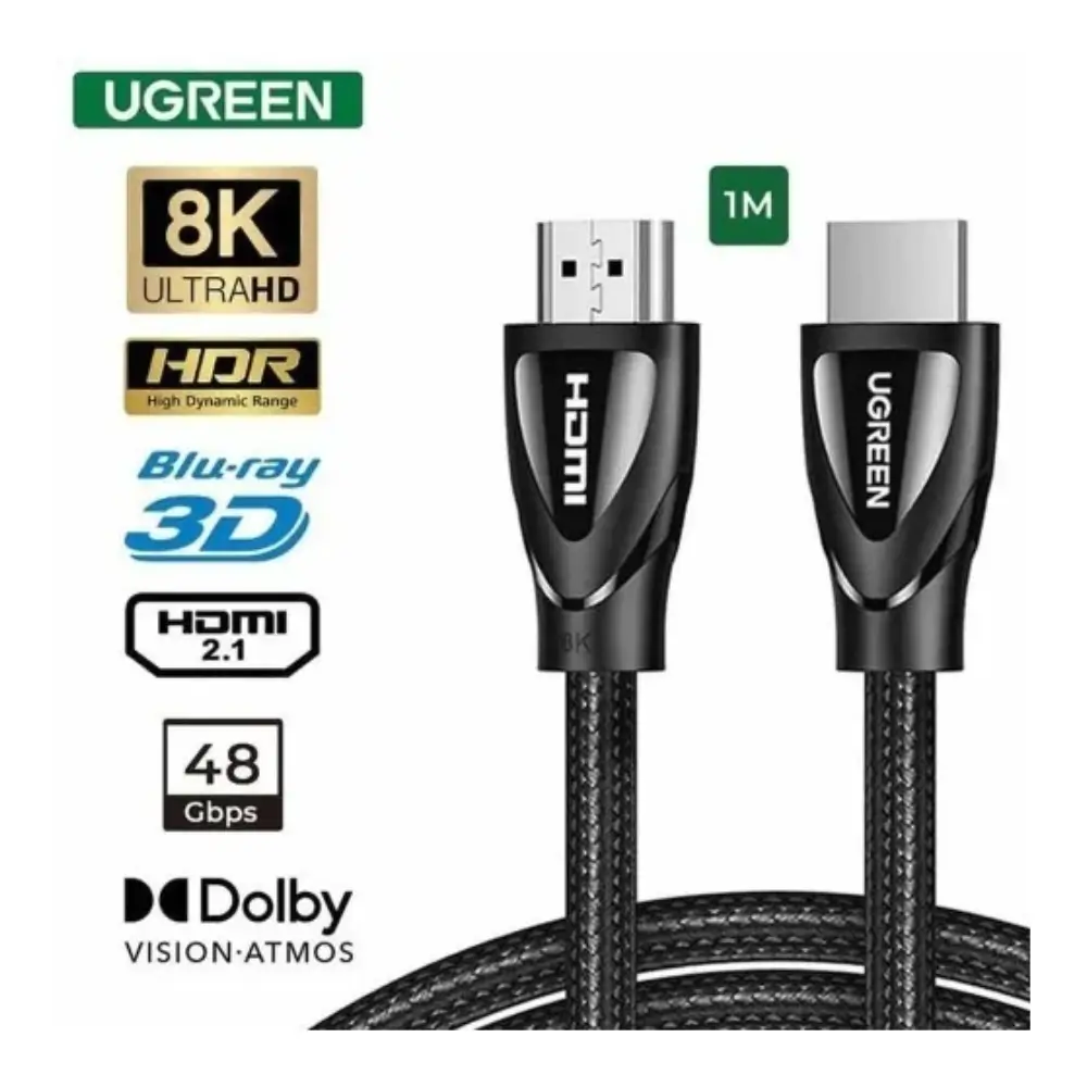 UGREEN 80403 HDMI 2 1 Cable 48GBPS 4K 120Hz UGREEN 80403 HDMI 2 1 Cable 48GBPS 4K 120Hz