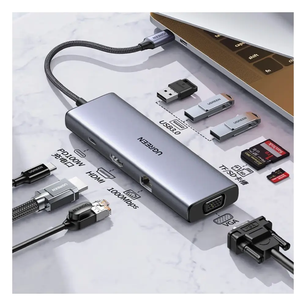 UGREEN 15600 USB C Dock Laptop Monitor Setup