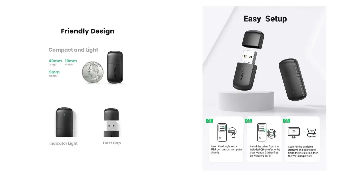 UGREEN Dual Band USB Wi-Fi Adapter Main
