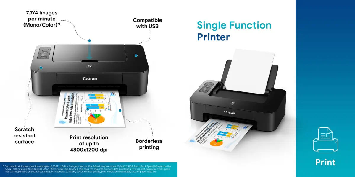 Canon Pixma TS207 Manual Duplex A4 Printing