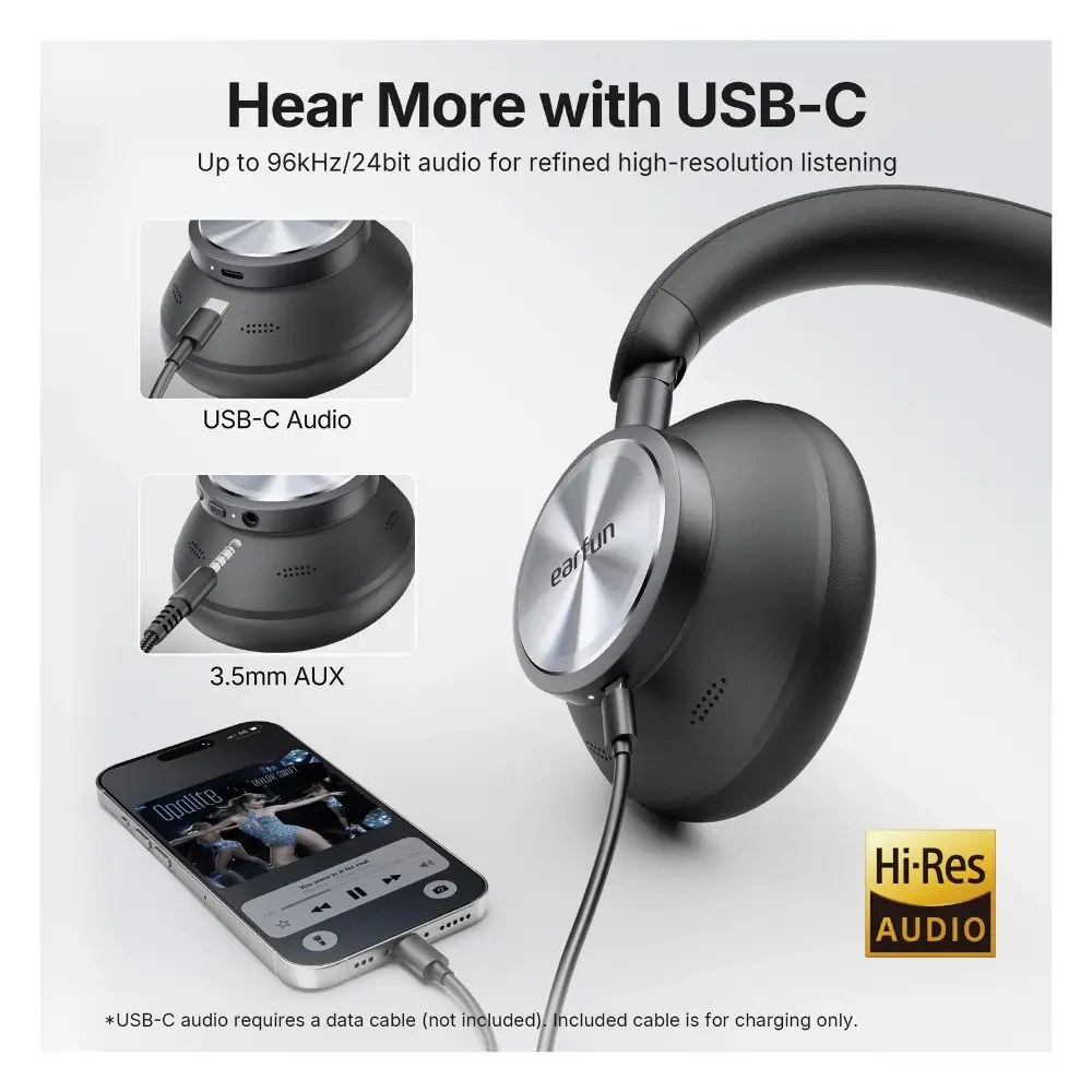 Earfun Wave Pro X ANC Headphones Commute Lifestyle