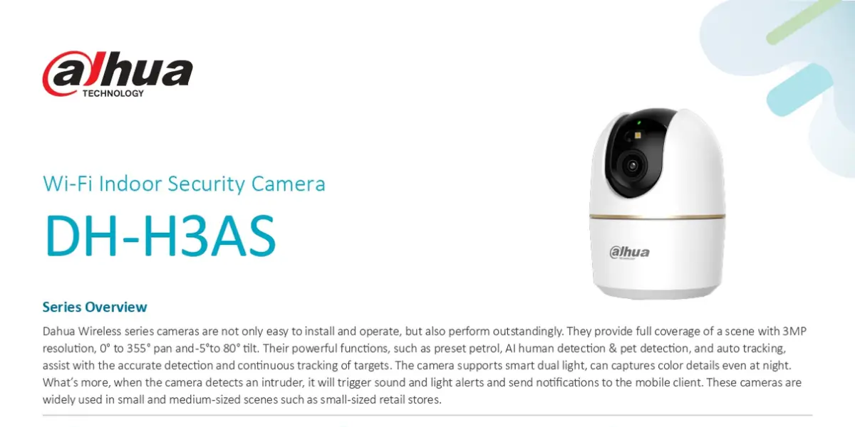 Dahua Dh Ipc H3AS Lens Speaker Detail