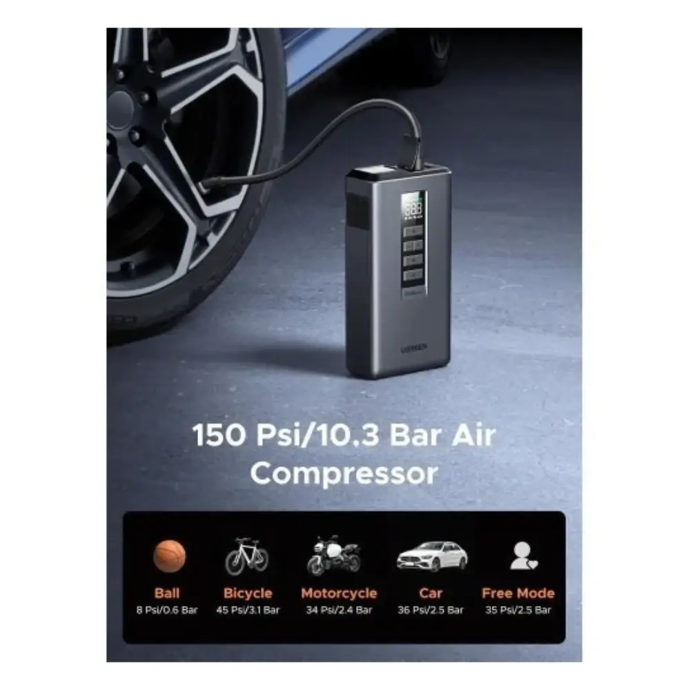 UGREEN ES703 8AH Lithium Jump Starter Size Weight