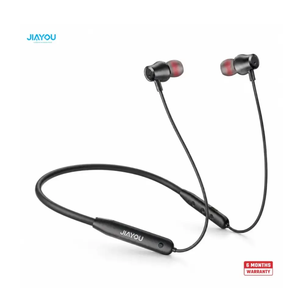 JIAYOU Melody 8 Wireless Headphones Black Front JIAYOU Melody 8 Wireless Headphones Black Front