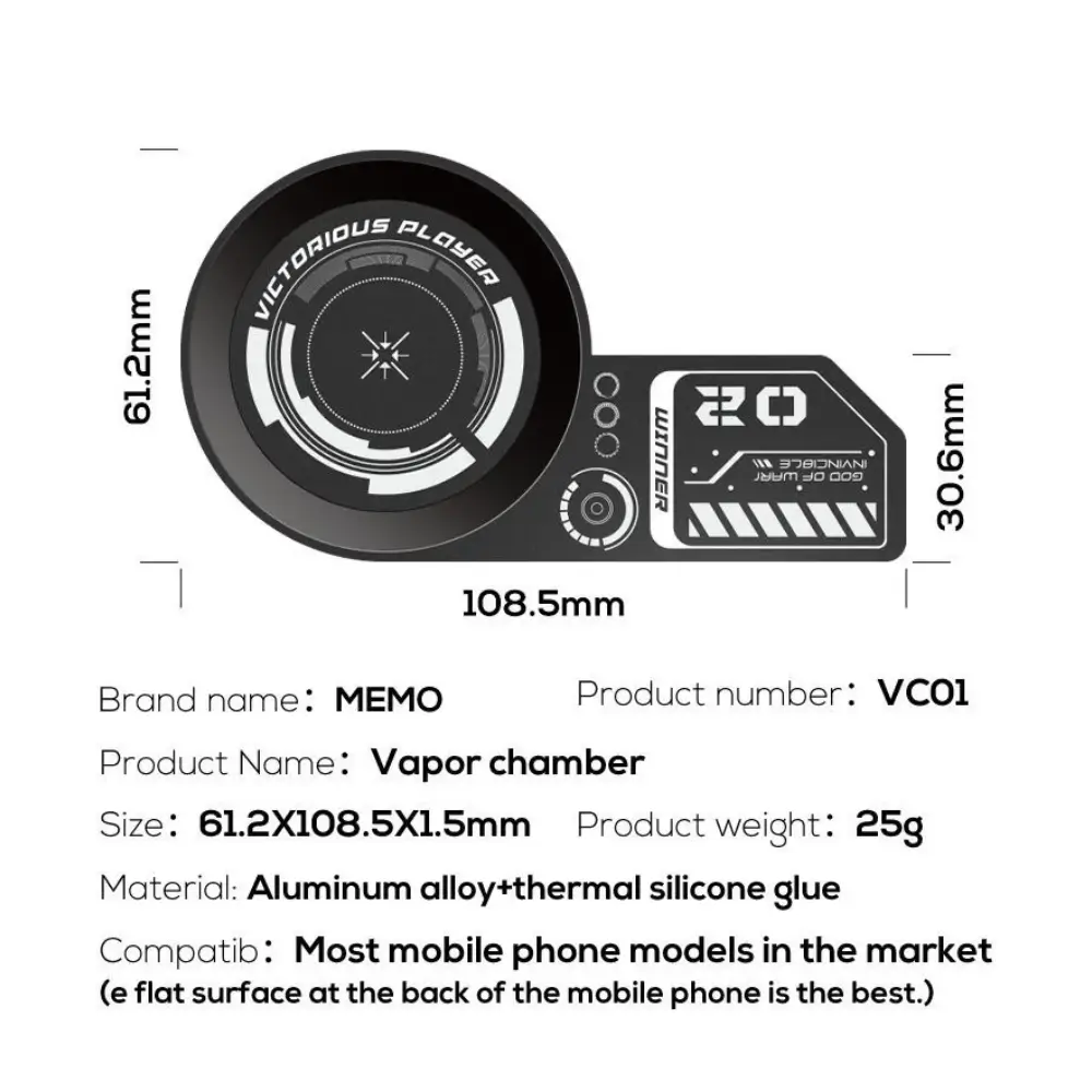 Memo VC01 Magnetic Thermal Plate Heat Spreader