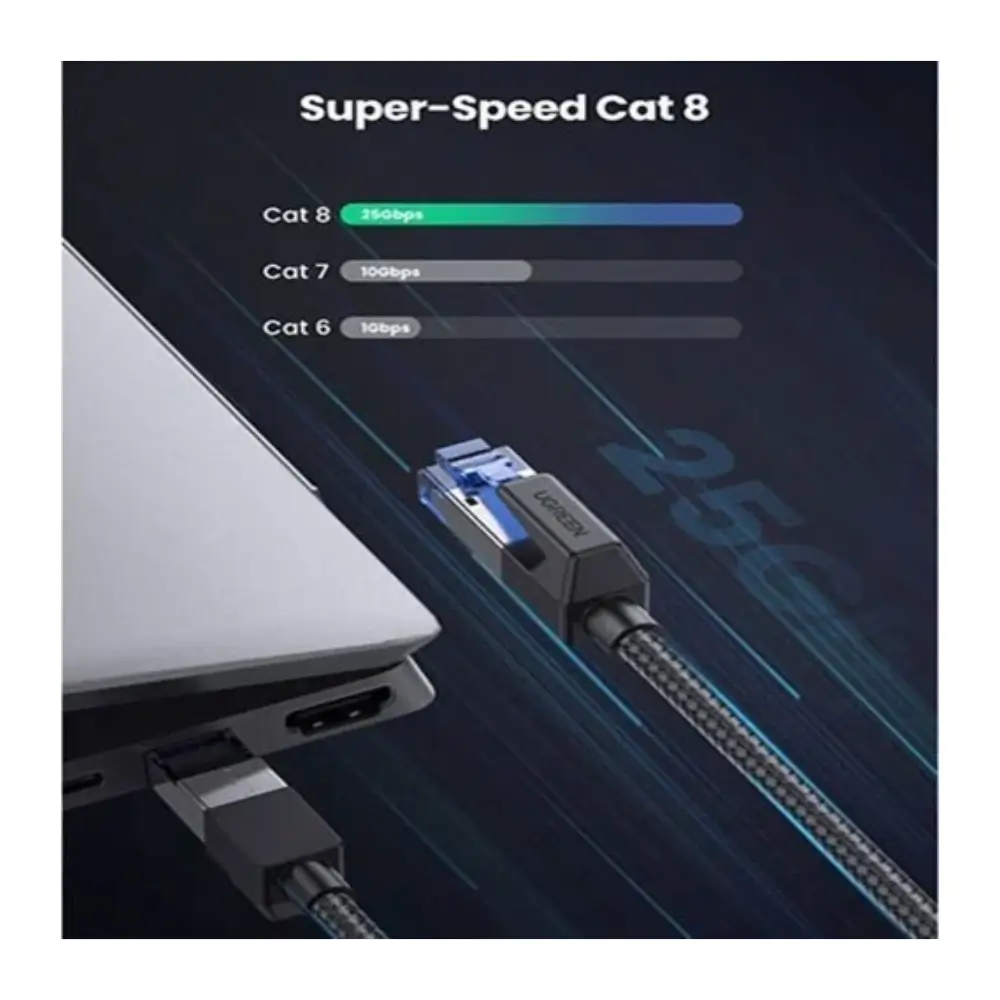 UGREEN 80429 CAT8 Ethernet Cable 1m Black UGREEN 80429 CAT8 Ethernet Cable 1m Black
