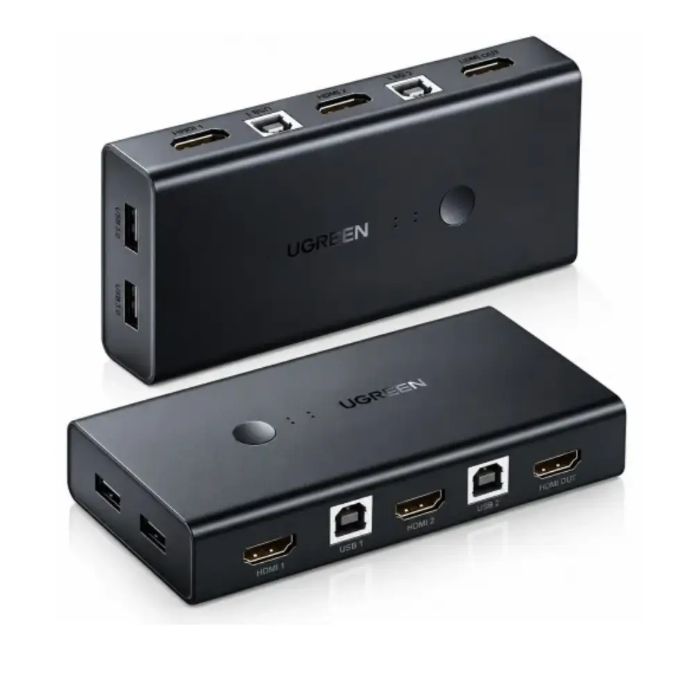 UGREEN CM200 2 Port HDMI Kvm Switch Front View UGREEN CM200 2 Port HDMI Kvm Switch Front View