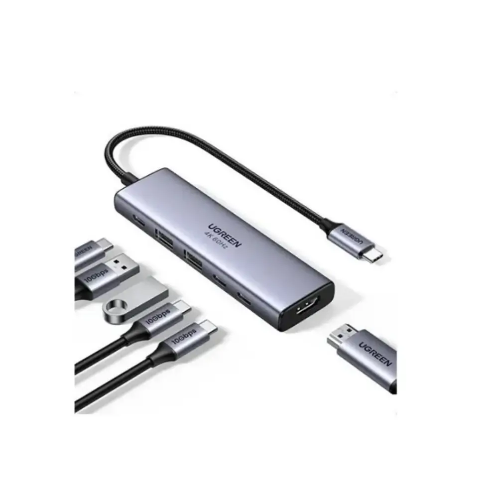 UGREEN CM511 6 In 1 USB C Hub Ports Feature