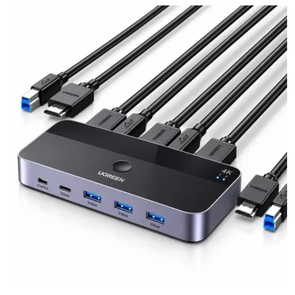 UGREEN CM664 4K 60Hz HDMI Kvm Switch Display UGREEN CM664 4K 60Hz HDMI Kvm Switch Display