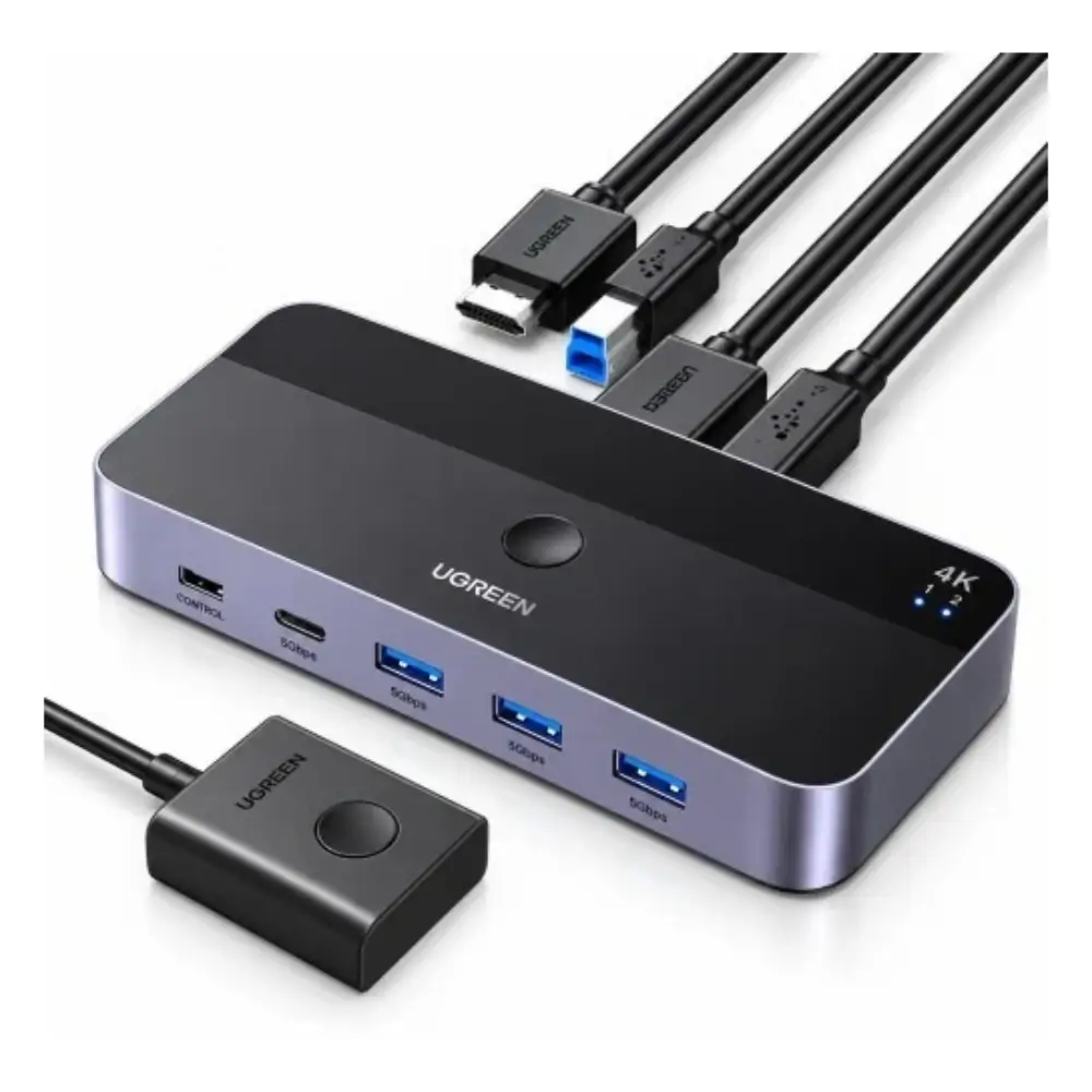 UGREEN CM664 HDMI Kvm Switch 2 PC 1 Monitor UGREEN CM664 HDMI Kvm Switch 2 PC 1 Monitor