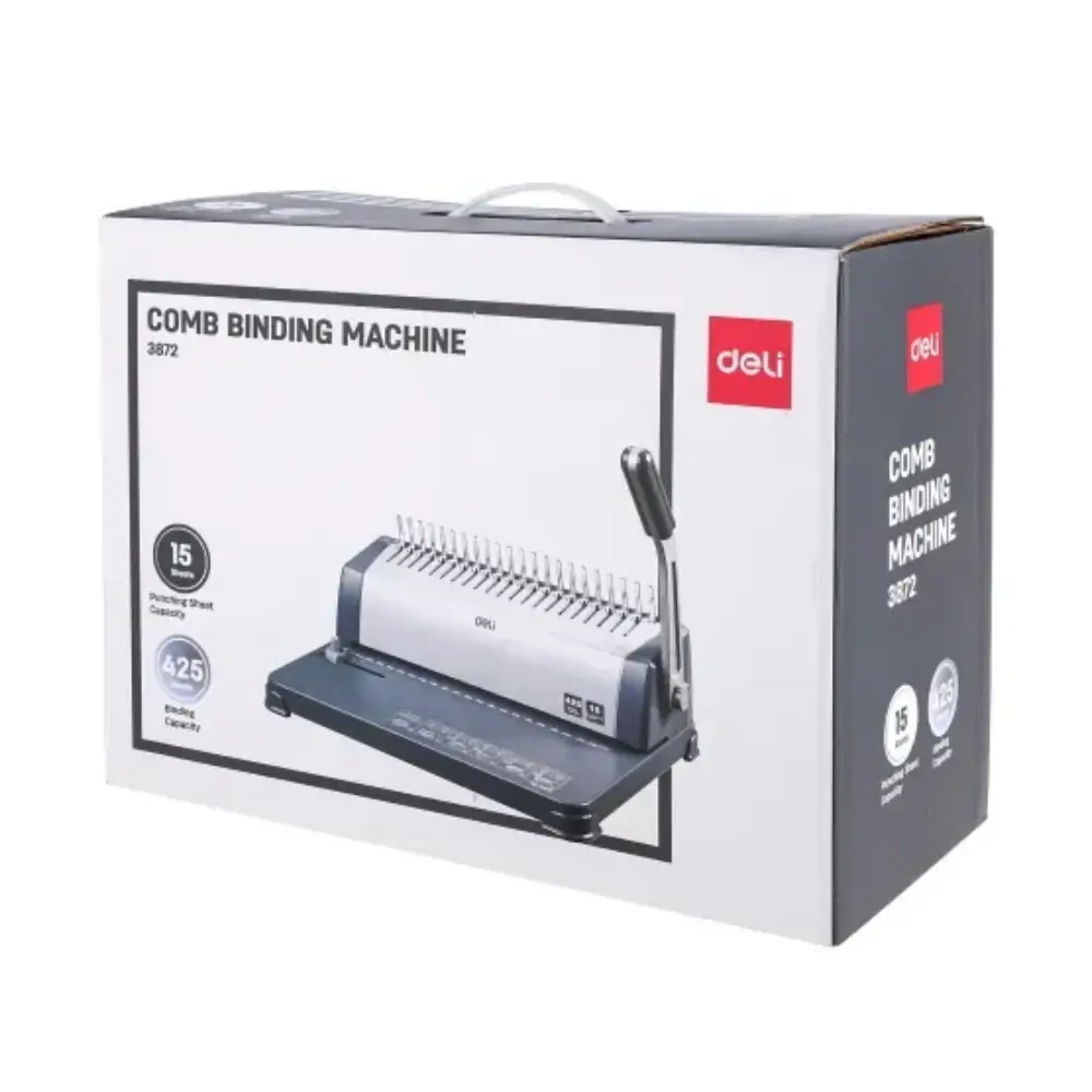 Deli E3872 Binding Machine Office Document Binding