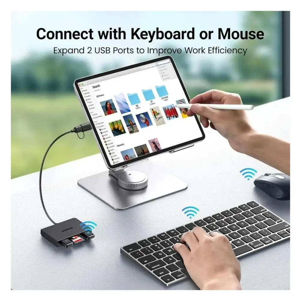 UGREEN CM812 Dual Interface Card Reader Connectors