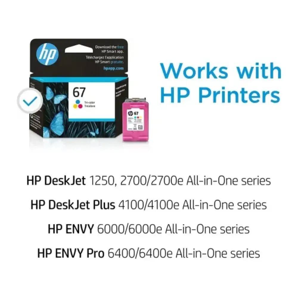 Hp 67 Tri Color Original Ink Cartridge