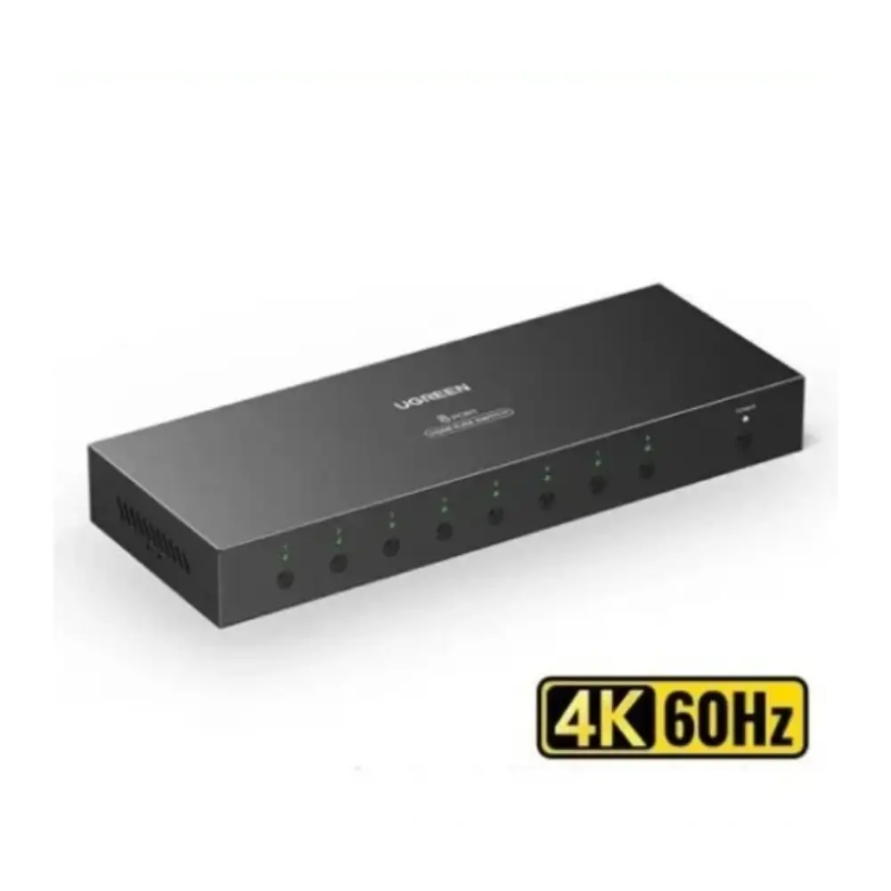 UGREEN CM546 8 Port HDMI Kvm Switch Front View UGREEN CM546 8 Port HDMI Kvm Switch Front View