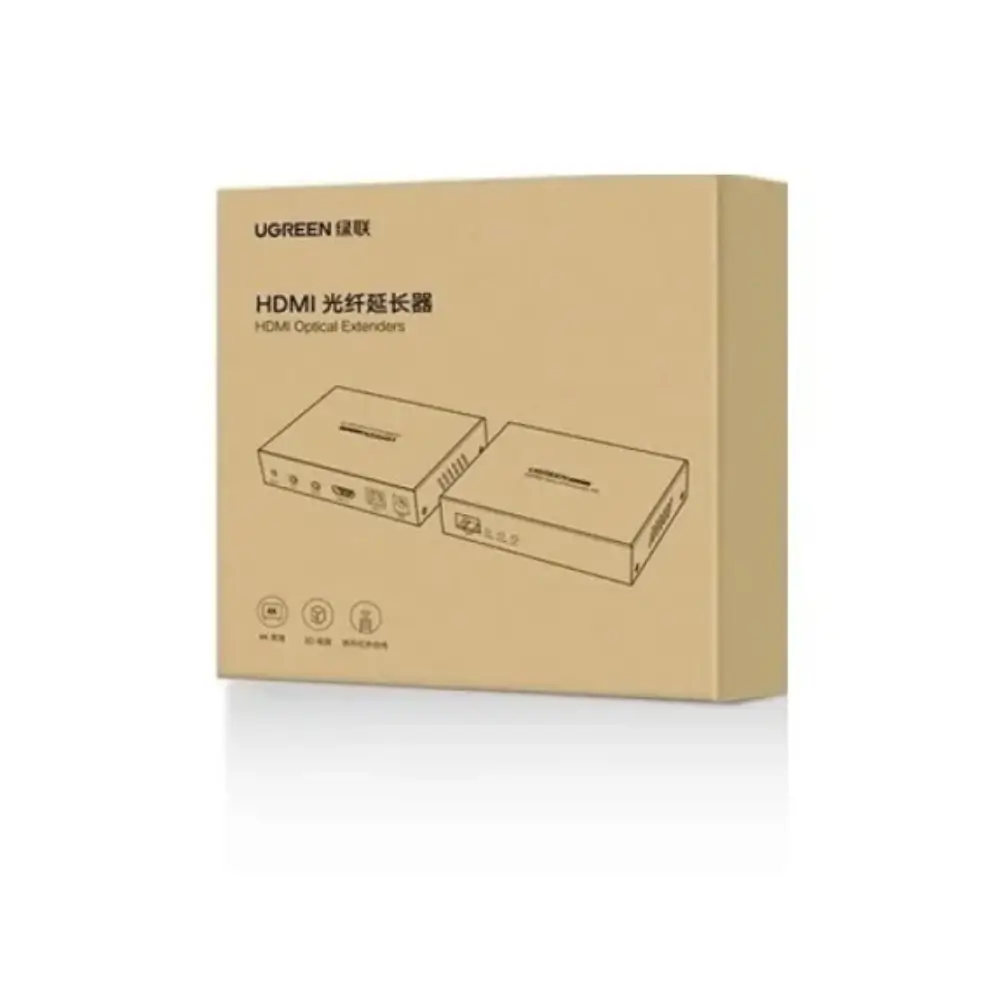UGREEN 80960 HDMI Optical Extender 20KM Main View UGREEN 80960 HDMI Optical Extender 20KM Main View