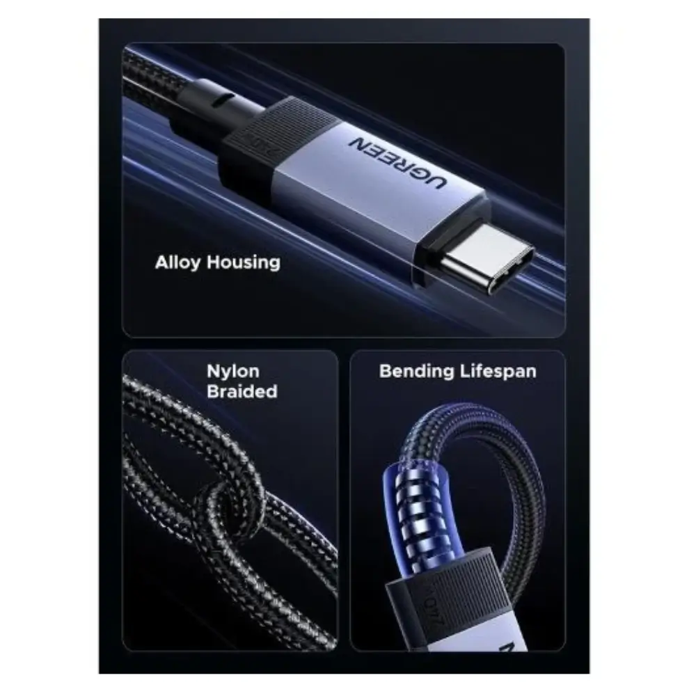 UGREEN L701 USB C Cable 240W PD 3 1 Fast Charging UGREEN L701 USB C Cable 240W PD 3 1 Fast Charging