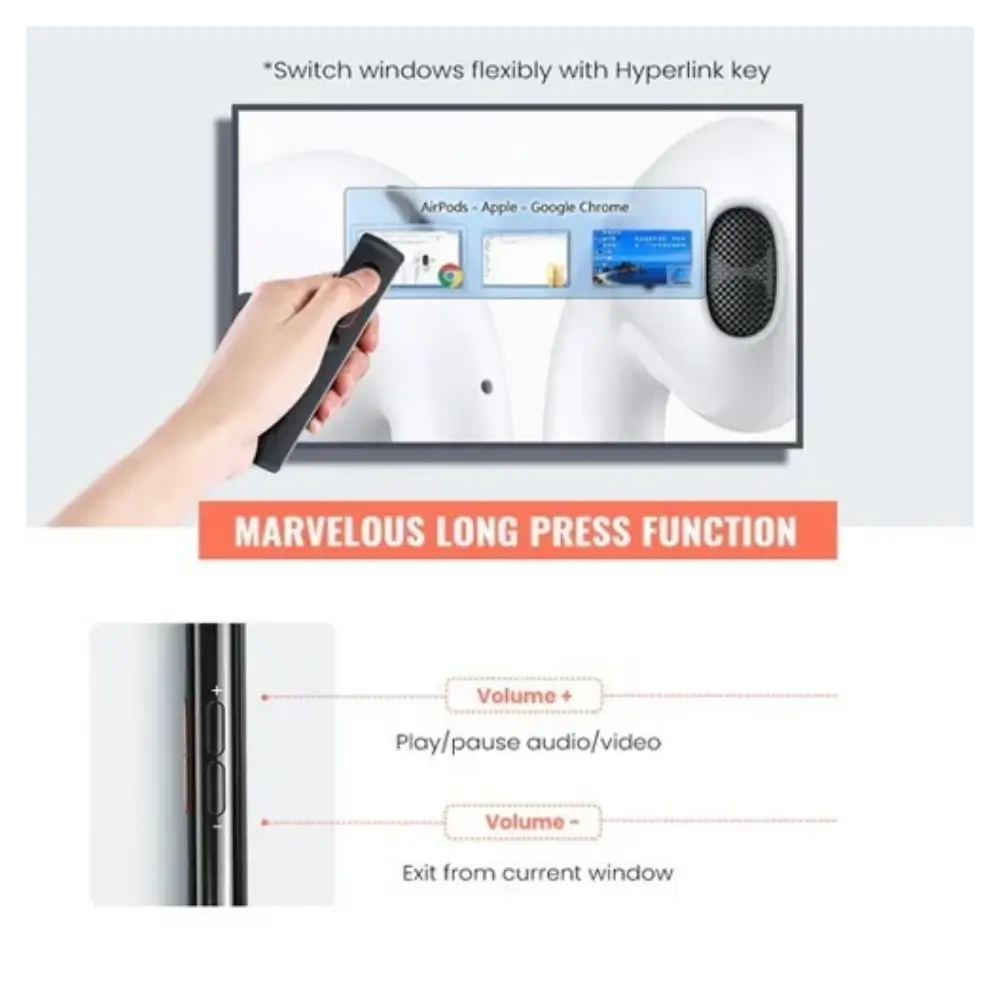 UGREEN 60327 Presenter 100m Wireless Range Feature UGREEN 60327 Presenter 100m Wireless Range Feature
