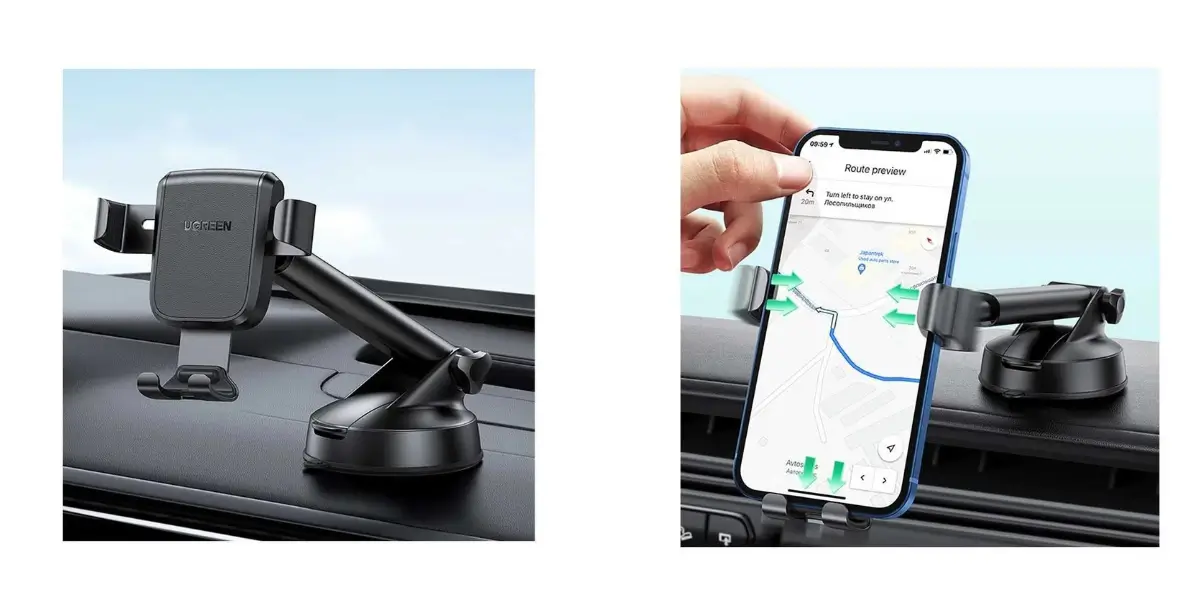 UGREEN LP200 Car Phone Holder Strong Suction 360 Rotation