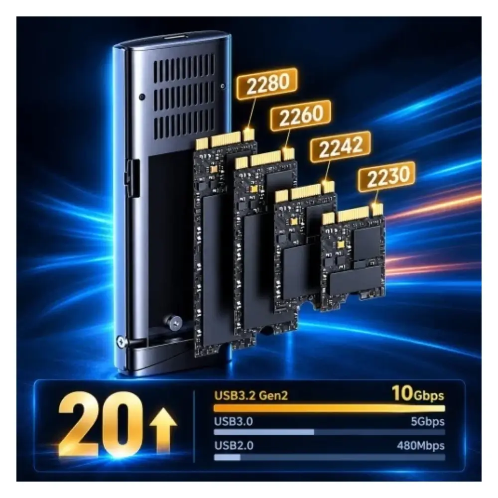 UGREEN CM767 10GBPS USB C SSD Enclosure Fast Transfer