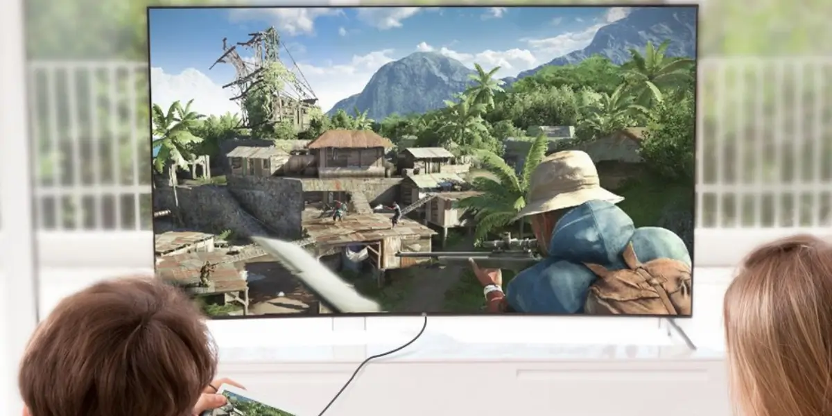 UGREEN Mini HDMI To HDMI Cable TV Connection Lifestyle