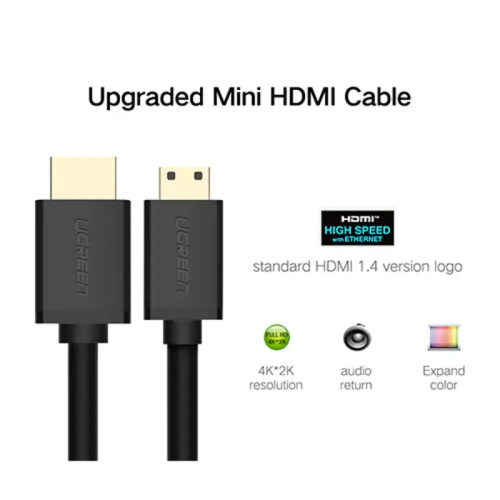 UGREEN 11167 Mini HDMI Cable 4K 60Hz Compatibility