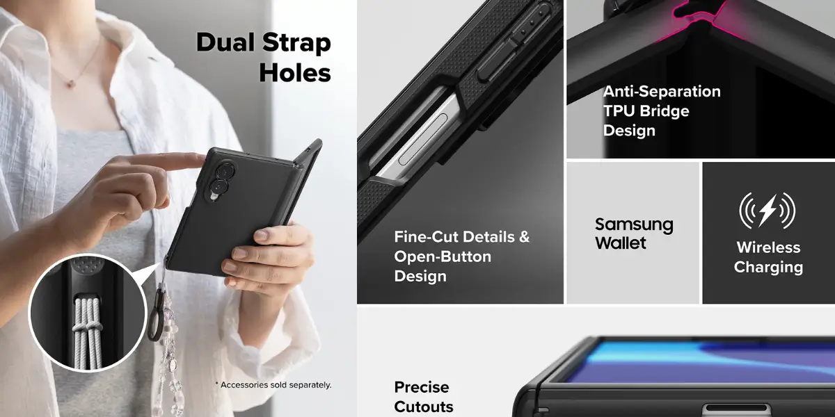 Ringke Onyx Flap Z FOLD8 Case Wireless Charging