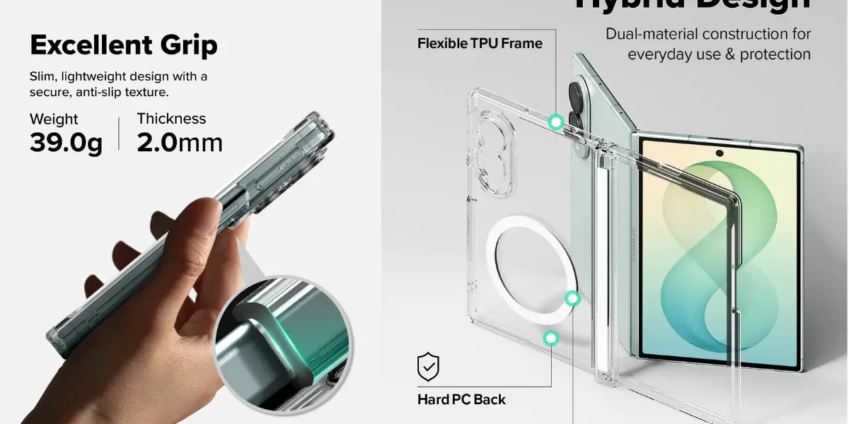 Ringke Fusion Flap Galaxy Z FOLD8 Case In Hand