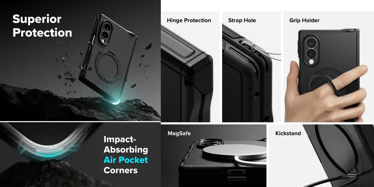 Ringke Alles Galaxy Z FOLD8 Case Kickstand Desk