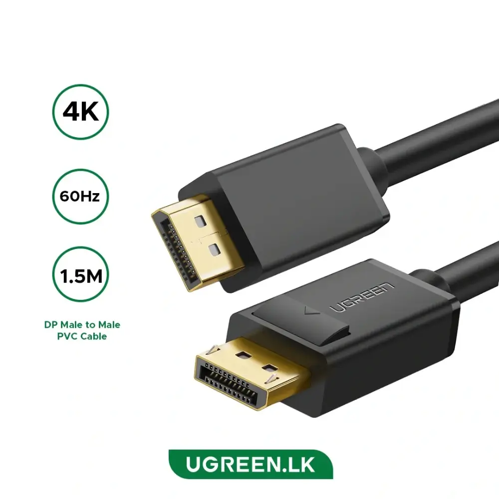 UGREEN DP102 Displayport Cable 1 5m Male To Male UGREEN DP102 Displayport Cable 1 5m Male To Male