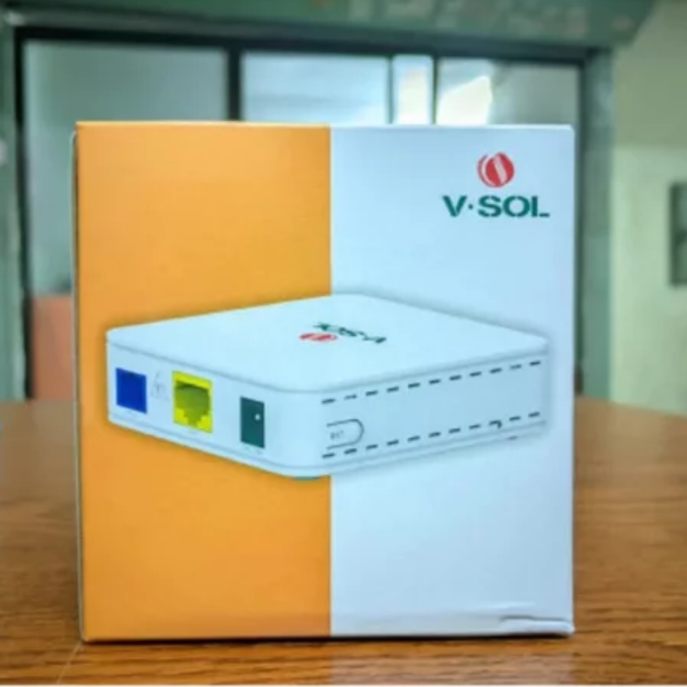Vsol Onu Connected To Wi-Fi Router Ftth Setup
