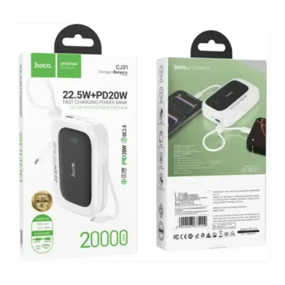 HOCO CJ31 Power Bank Charging Phone Lifestyle