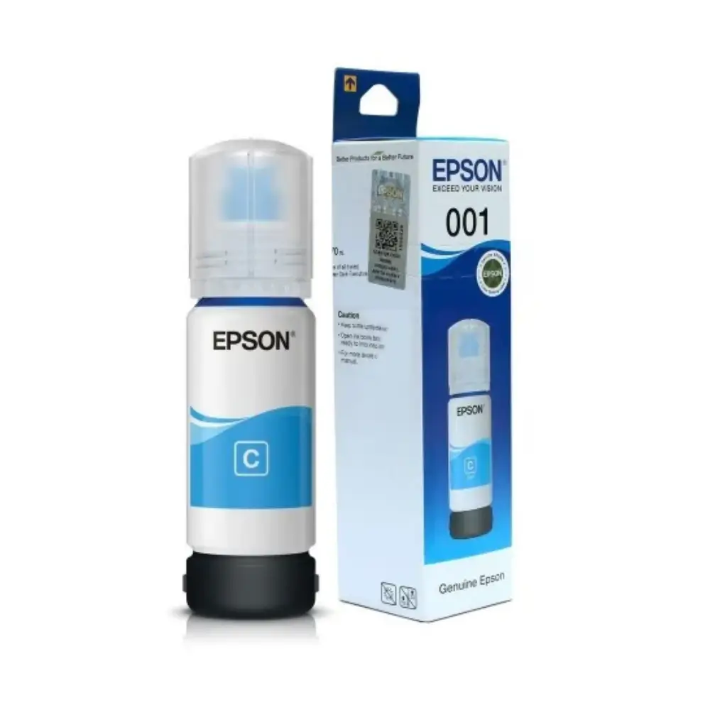 EPSON 001 Cyan Ink Bottle Ecotank Refill EPSON 001 Cyan Ink Bottle Ecotank Refill