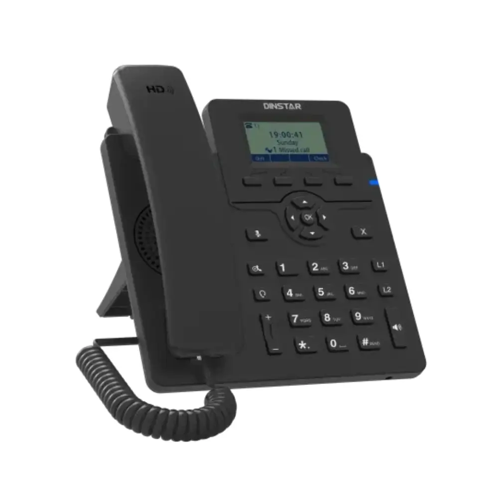 Dinstar C60S IP Phone Display Keypad Closeup Dinstar C60S IP Phone Display Keypad Closeup