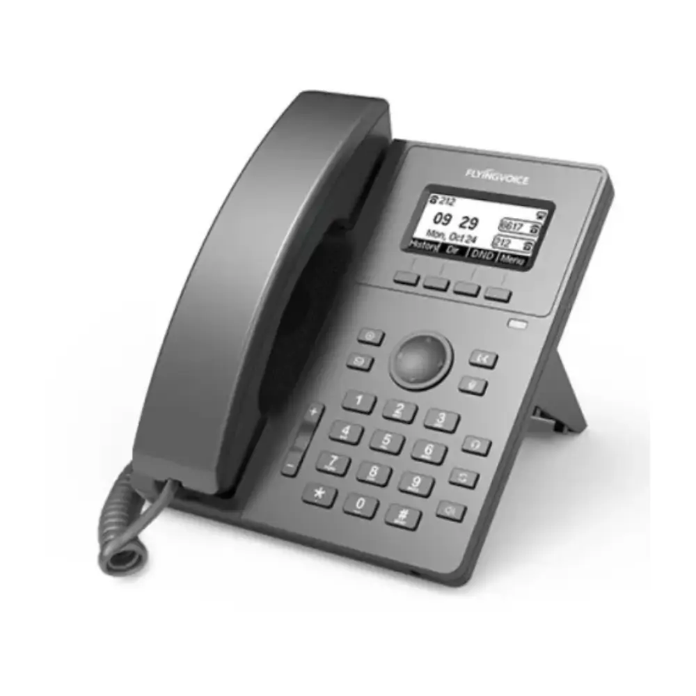 Flyingvoice P10P IP Phone Display Keypad Closeup Flyingvoice P10P IP Phone Display Keypad Closeup