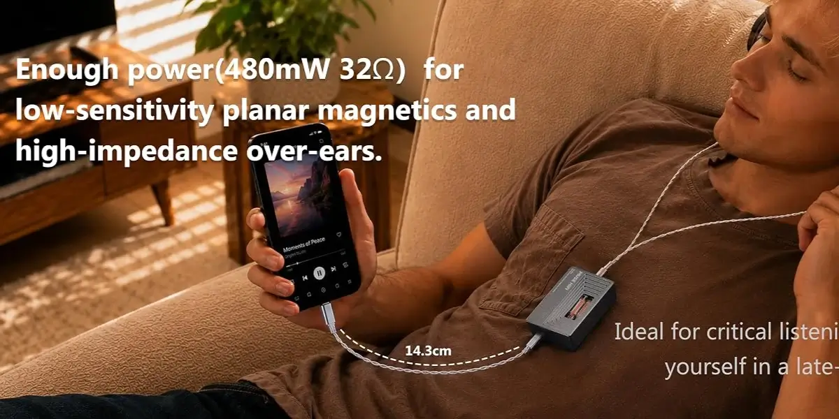 Musehifi M3 Ultra 55G DAC Amp Size In Hand