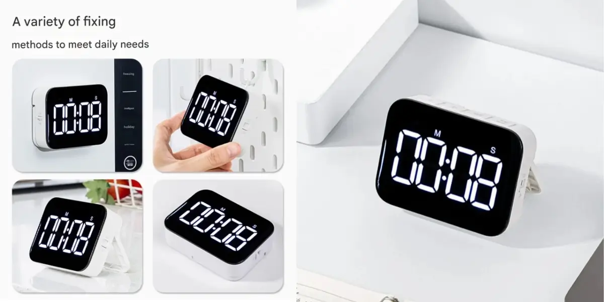 Deli NS883 Timer Control Buttons Closeup